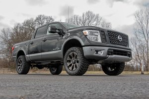 Nissan Titan Suspension Lift Kit - Front + Rear - Rough Country - 3 Inch Lift Kit | N3 Struts & Shocks - '17-'24